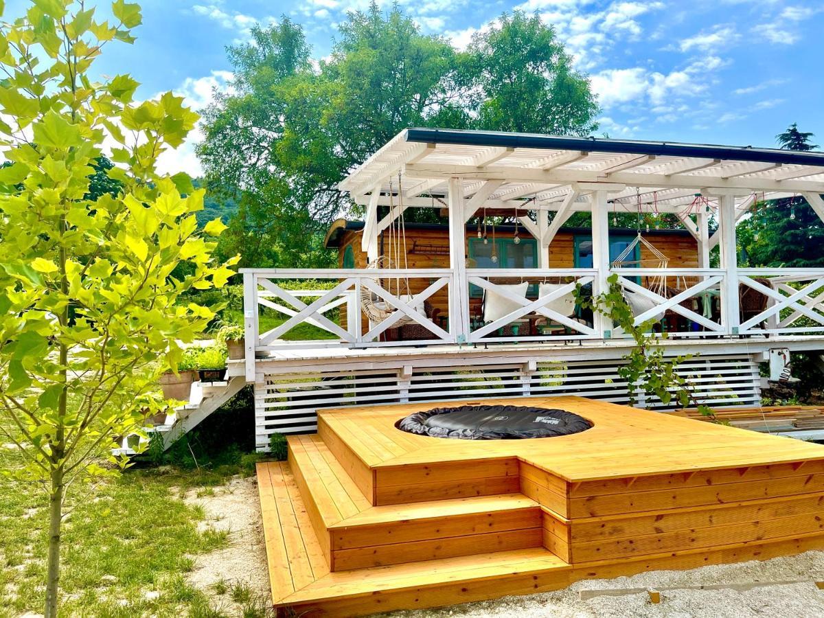 Bohemian Eco Lodge At Lake Balaton Kisapati Exterior foto